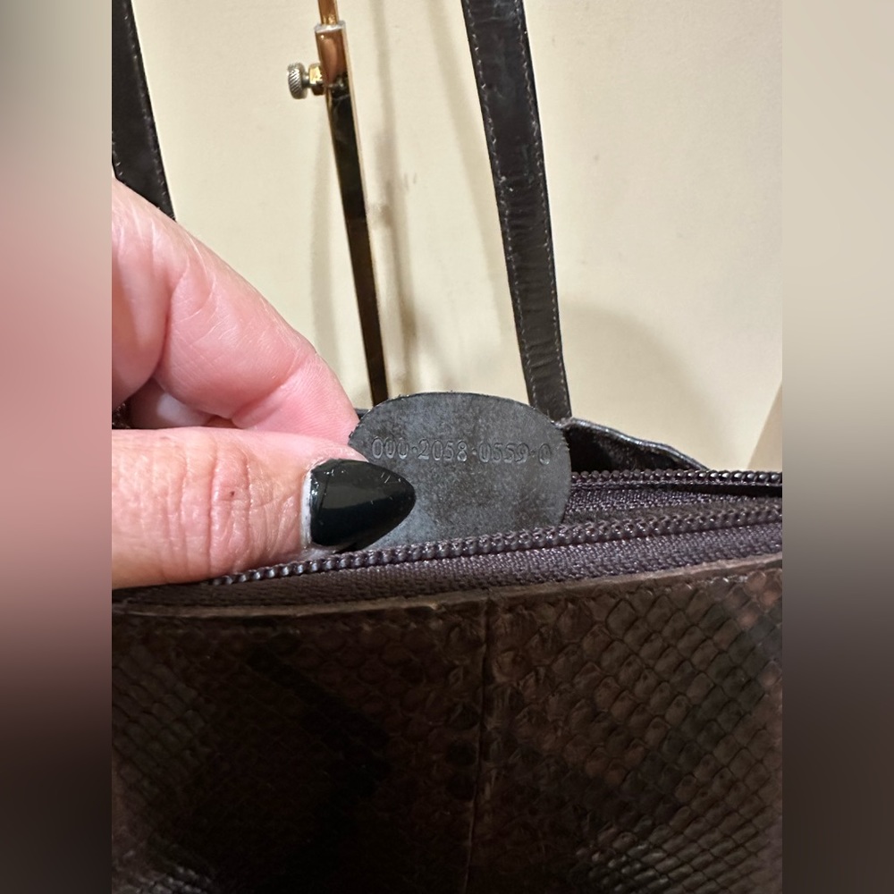 Gucci Python Open Tote W/Attached Pouch - Picture 11 of 11